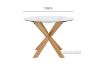 Picture of POLO Glass Round Dining Table - D100