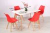Picture of EFRON 1.2M/1.4M/1.6M 5PC Dining Set (Red)