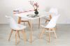 Picture of EFRON 5PC Dining Set (White) - 1.2M Table