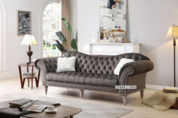 Picture of WILSHIRE 3 Seater Sofa (Dark Grey)