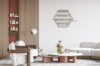 Picture of SCANDI 66x57cm Hexagon Wall Shelf