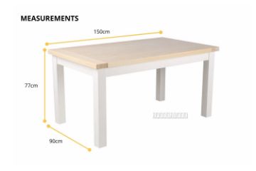 Picture of SICILY 150/180/210 Solid Wood with  Ash Top Dining Table