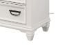 Picture of CHARLES 3-Drawer Bedside Table (White & Grey)