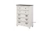 Picture of CHARLES 5-Drawer Tallboy (White & Grey)