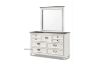 Picture of CHARLES 7-Drawer Dresser with Mirror (White & Grey)