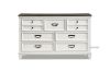 Picture of CHARLES 7 DRW Dresser with Mirror *White & Grey