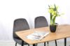 Picture of BIJOK 120/140 5PC Dining Set (Oak Finish Table & Grey Chairs)