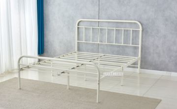 Picture of FLEMINGTON Steel Frame Bed Frame (White) - Single