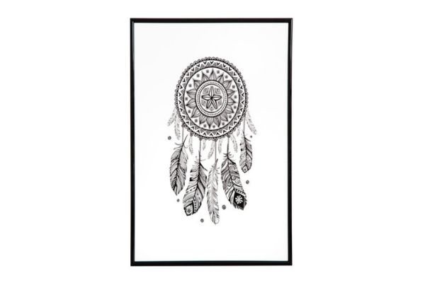 Picture of GYPSET DREAM CATCHER Wall Art (34.6x46.6cm) (White)