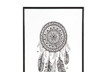 Picture of GYPSET DREAM CATCHER Wall Art (34.6x46.6cm) (White)