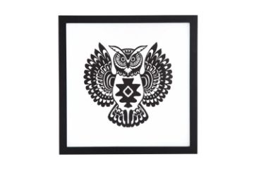 Picture of GYPSET OWL Wall Art (45x45cm)