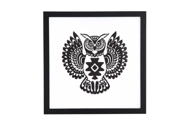 Picture of GYPSET OWL Wall Art (45x45cm)