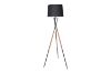 Picture of FLOOR LAMP 226 with Black Metal Tripod Legs and Leather Wrap