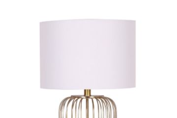Picture of TABLE LAMP 734 with Metal Cage (Gold Finish)