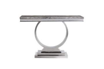 Picture of OPHELIA 140 Marble Top Stainless Steel Legs Console Table