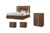 Picture of SANDRA 4PC/5PC/6PC Bedroom Combo in Queen Size (Walnut Colour)