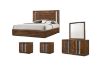 Picture of SANDRA 4PC/5PC/6PC Bedroom Combo in Queen Size (Walnut Colour)