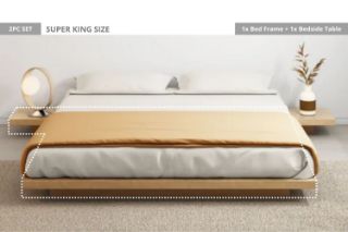 Picture of YORU Japanese Bed Base Set - 2PC in Super King Size