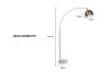 Picture of FLOOR LAMP 019 Metal Arc with Dome Shade