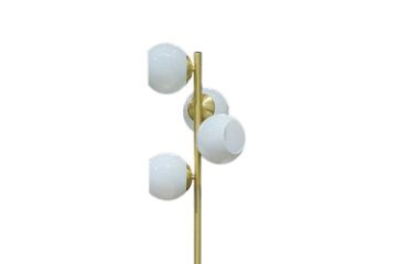 Picture of FLOOR LAMP 529 with Round White Shades (Gold)