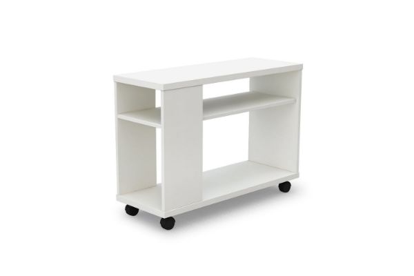 Picture of LUNA 80 Mobile Side Table (White)