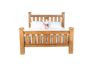 Picture of COTTAGE HILL SOLID PINE BED FRAME IN QUEEN SIZE *Antique Oak Colour