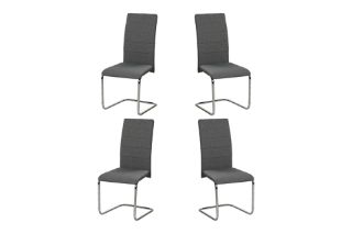 Picture of LAURENS Dining Chair (Dark Grey) -  4 Chairs in 1 Carton