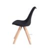 Picture of EIFFEL Beechwood Legs PU Seat Dining Chair (Black) - Set of 4