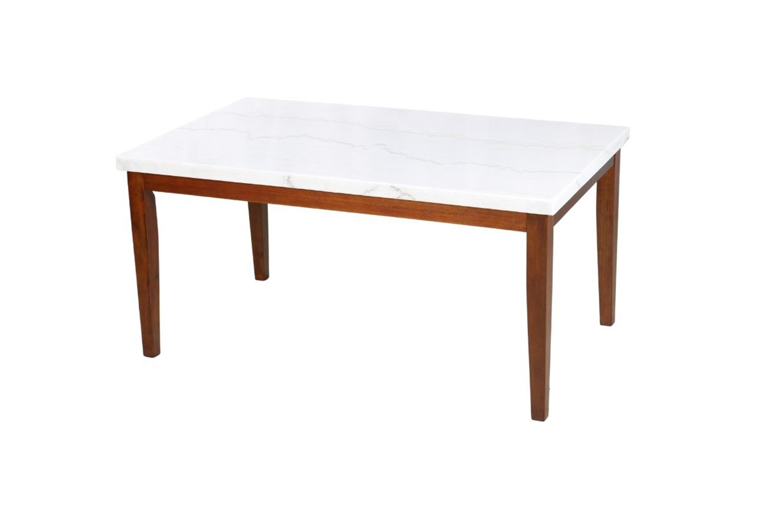 SOMMERFORD 163 Marble Top Dining Table (White)