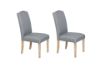 Picture of  HAVILAND Fabric Upholstered Dining Chair (Dark Grey) - 2 Chairs in 1 Carton