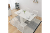 Picture of HANSON 120/140 5PC Butterfly/Foldable Dining Set (Matt White)