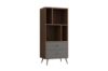 Picture of RIO 138x60cm Bookshelf Solid Lacquer (Real Dark Walnut Veneer)