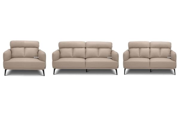 Picture of SIKORA 3+2+1 Genuine Leather Sofa Range (Beige) - 1+2+3 Set