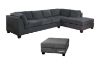 Picture of NEWTON Fabric Sectional (Dark Grey) - Facing Right without Ottoman