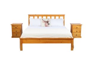 Picture of CANNINGTON Bedroom Combo in Queen Size (Maple Colour) - 3PC