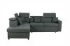 Picture of SCURO Sofa Bed + Ottoman with Storage (Dark Grey) - Facing Right