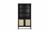 Picture of SAILOR 168x80cm Bookshelf with Rattan Design (Black)