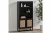 Picture of SAILOR 168x80cm Bookshelf with Rattan Design (Black)