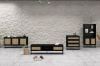 Picture of SAILOR 168x80cm Bookshelf with Rattan Design (Black)