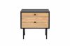 Picture of COLIN Bedside Table with Line Design (Black)