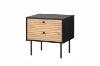 Picture of COLIN Bedside Table with Line Design (Black)