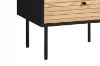 Picture of COLIN Bedside Table with Line Design (Black)