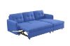 Picture of KAYDEN Sectional Sofa Bed with Storage - Facing Right (Blue)