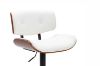 Picture of LIBERTY Bentwood Adjustable Swivel Gas Lift Bar Stool - White