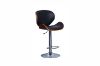 Picture of ARTIS Bentwood Adjustable Swivel Gas Lift Bar Stool (Black)