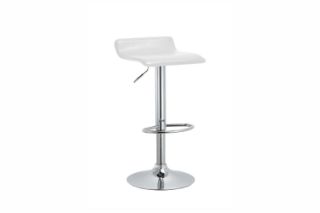 Picture of COSMO Adjustable Swivel Gas Lift Bar Stool (White) - Each