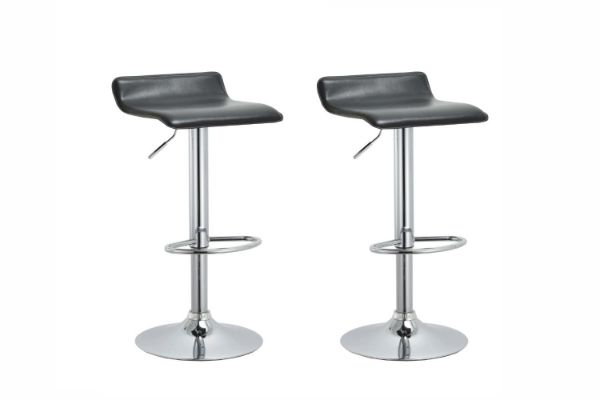 Picture of COSMO Adjustable Swivel Gas Lift Bar Stool (Black) - 2 Stools in 1 Carton