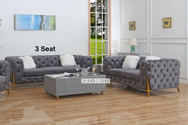 Picture of MANCHESTER Sofa (Grey) - 3 Seater