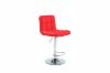 Picture of NEBULA Adjustable Swivel Gas Lift Bar Stool (Black/White/Red)