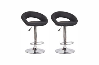Picture of STANFORD Barstool - Set of 2 (Black)